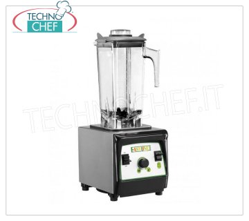 EASYLINE - Technochef, licuadora profesional de acero inoxidable lt.2, Mod. BL021