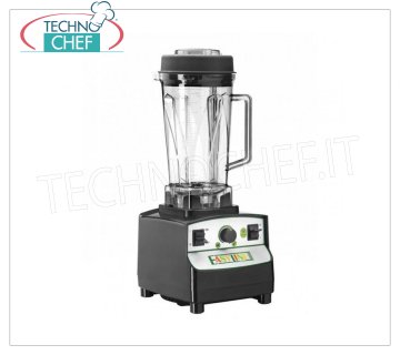 EASYLINE - Technochef, licuadora profesional lt.2, Mod.BL008 Blender EASYLINE-FIMAR, fabricado en plástico con vidrio lexan transparente, capacidad de 2 litros, velocidad ajustable, V.230 / 1, Kw.1.00, dim.mm.190x230x510h