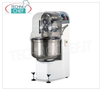 BATIDORA DE BRAZO PROFUNDO 40 Kg, con CUBO DE ACERO INOXIDABLE DE 70 l, versión VELOCIDAD VARIABLE MEZCLADOR DE BRAZOS PROFUNDOS, con engranajes de hierro fundido en baño de aceite, cuba de acero inoxidable de 70 lt, capacidad de mezcla de 40 Kg, versión con velocidad variable, V.400/3, Kw.2,2, Peso 270 Kg, dim.mm. 600x770x1350h