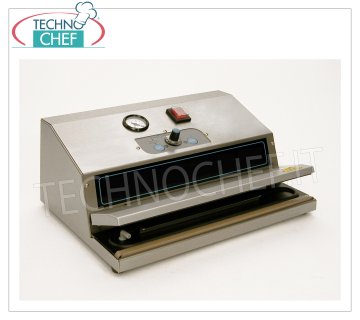 Technochef - Envasadora al vacío profesional con succión externa, barra de sellado de 34 cm