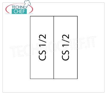TECHNOCHEF - Juego de 2 cestas 1/2 para cocedor de pasta, Mod.C2