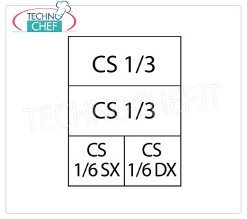 TECHNOCHEF - Juego de 2 Cestas 1/3 + 2 Cestas 1/6 para Cocedor de Pasta, Mod.C4A