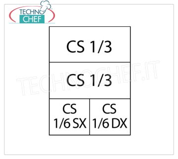 TECHNOCHEF - Juego de 2 cestos 1/3 + 2 cestos 1/6 para cocedores de pasta, Mod.C4A Juego de 2 Cestas 1/3 + 2 Cestas 1/6, para cocedores de pasta Serie 700.