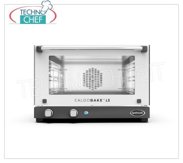 Spidocook - HORNO DE CONVECCIÓN Eléctrico, 3 bandejas 46x33 cm, Profesional, modelo CALDOBAKEL3 Horno de convección eléctrico de convección, para GASTRONOMÍA y PASTELERÍA, capacidad para 3 bandejas de 460x330 mm, temperatura ajustable de 30 ° C a 260 ° C, controles manuales, tecnología AIR.PLUS y DRY.PLUS, V.230 / 1, Kw.2, 7, Peso 20 Kg, Dim.mm.600x587x402h