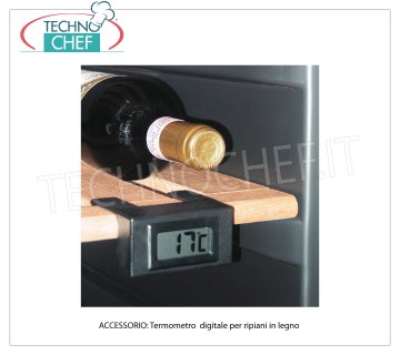 Technochef - Termómetro digital para estantes, Mod. A0609 Termómetro digital para estanterías