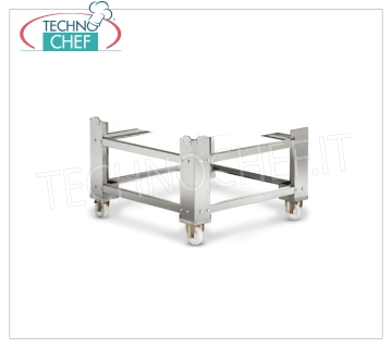 Soporte base para horno túnel Mod. TSB Soporte base para horno túnel Mod. TSB, completo con ruedas, Peso 43 Kg, dim.mm.1130x1150x760h