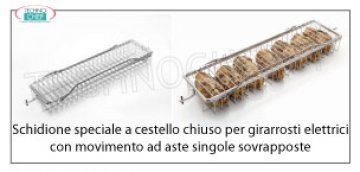 Asador especial con CESTO cerrado apto para asador mod. E-30P-S5