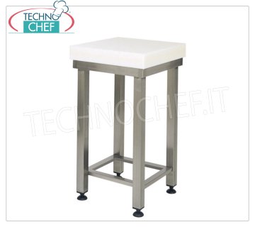 Bloques de Carnicero en Polietileno con Pedestal en Acero Inoxidable AISI 304