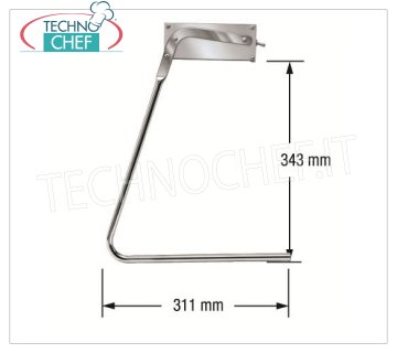 Technochef - Par de soportes C, Cod.CLHIGH Par de soportes en forma de C, dim.mm 311x343h.