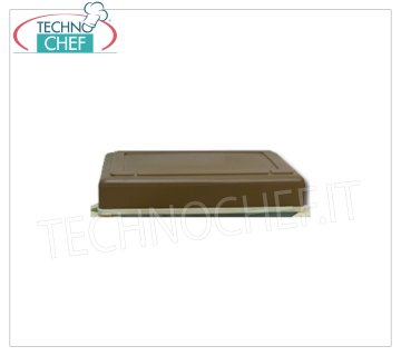 Technochef - Tapa elevada para contenedor mod.Florida marrón
