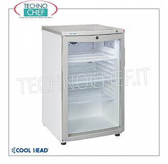 Technochef - Frigorífico minibar para habitaciones de hotel de 105 litros, refrigeración con motor Minibar para habitaciones de hotel con puerta de cristal, capacidad 105 lt, temperatura +4°/+10°C, refrigeración roll-bond con ventilador de asistencia, V.230/1, Kw.0,075, Peso 48 Kg, dim.mm.505x590x855h