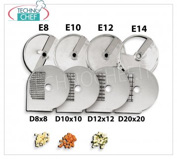 FAMA - Disco cortador de verduras para cortar en cubitos D8x8, Mod.FTV183