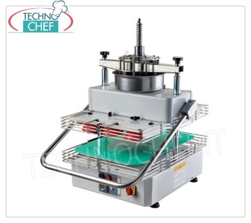 Divisora de sobremesa para 14 pizzas de 110 a 150 g semiautomática profesional Divisora semiautomática para 14 pizzas de 110 a 150 gramos, V.230/1, kw 0,30, dimensiones 618x736x973h mm