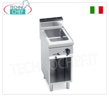 TECHNOCHEF - Baño María Eléctrico Profesional sobre Mueble Abierto, Capacidad 1 x GN 1/1, Mod.E7BM4M