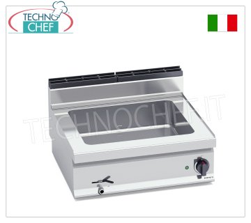 TECHNOCHEF - Baño María de Encimera Eléctrico Profesional, Capacidad 2 x GN 1/1, Mod.E7BM8B