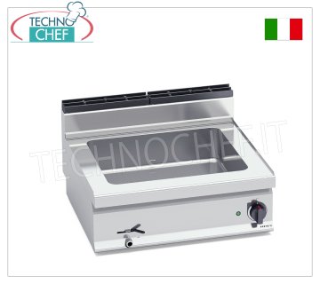 TECHNOCHEF - Baño María de Encimera Eléctrico Profesional, Capacidad 2 x GN 1/1, Mod.E7BM8B MESA BAÑO MARÍA ELÉCTRICA, BERTOS, Línea MACROS 700, Serie CONSTANT, con depósito para 2 recipientes GN 1/1 (excluidos), V.230/1, Kw.2,4, Peso 28 Kg, dim.mm.800x700x290h