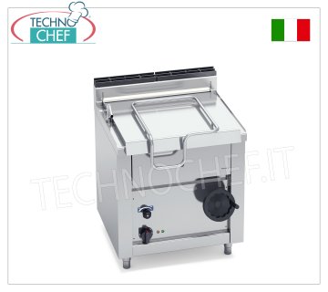 Technochef - Sartén eléctrica basculante manual, capacidad 60 lt, Mod.E7BR8/I Sartén basculante eléctrica, BERTOS, línea MACROS 700, serie HIGH-TECH MAXI, con cubeta de acero inoxidable de 60 litros, basculante manual, V.400/3+N, Kw.9,00, Peso 112 Kg, dim.mm.800x700x900h