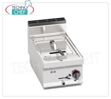 TECHNOCHEF - FREIDORA ELÉCTRICA DE ENCIMERA MEJORADA DE 1 CUBA DE 10 lts, Mod.E7F10-4BS FREIDORA ELÉCTRICA DE SOBREMESA, BERTOS, Línea MACROS 700, Serie TURBO - ALTA POTENCIA, 1 CUBA DE 10 L, versión MEJORADA, V.400/3+N, Kw.9,00, Peso 22 Kg, dim.mm.400x700x290h