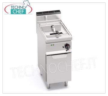 TECHNOCHEF - FREIDORA ELÉCTRICA MÓVIL, ALIMENTADA, 1 DEPÓSITO de 18 litros, Mod.E7F18-4MS FREIDORA ELÉCTRICA DE MÓVIL, BERTOS, Línea MACROS 700, Serie TURBO - ALTA POTENCIA, 1 DEPÓSITO de 18 litros, versión MEJORADA, V.400/3+N, Kw.18,00, Peso 50 Kg, dim.mm.400x700x900h