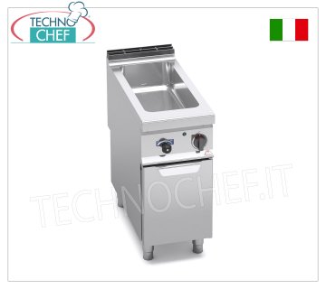 TECHNOCHEF - Baño María Eléctrico Profesional sobre Mueble Abierto, Cap.1xGN 1/1+1xGN 1/3, Mod.E9BM4M BAÑO MARÍA ELÉCTRICO sobre MUEBLE ABIERTO, BERTOS, Línea MAXIMA 900, Serie CONSTANT, con depósito para 1 bandeja GN 1/1 + 1 bandeja GN 1/3 (excluida), V.230/1, Kw.1,5, Peso 33 Kg, dim.mm.400x900x900h