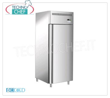 Forcold - Armario Frigorífico 1 Puerta, 650 lt, Ventilado, Temp.-2°/+8°C, Clase D, Mod.G-GN650TN-FC Mueble Frigorífico 1 Puerta, Profesional, Lt.650, Temp.-2°/+8°C, ECOLÓGICO en Clase D, Gas R290, Ventilado, Gastronorm 2/1, V.230/1, Kw.0,305, Peso 120 Kg , dim.mm.740x830x2010h.