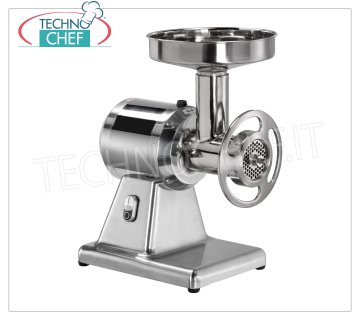 Fimar - Picadora de carne profesional con unidad de molienda de HIERRO FUNDIDO, Tipo 22, Mod.22 / SN Picadora de carne 'TIPO 22', con diámetro de boquilla de carga 52 mm, RENDIMIENTO 300 Kg / h, Unidad de molienda de carne EXTRACTABLE en hierro fundido, FASE SIMPLE V. 230/1, Kw 1.1 Dim. Mm 450x290x520h
