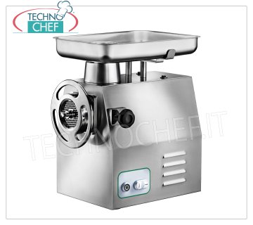 Fimar - Picadora de carne Tipo 32, Profesional con unidad de picado de hierro fundido, Carenato, modelo 32 / RS Picadora de carne con estructura de acero inoxidable, grupo picador de hierro fundido, diámetro entrada boca 'TYPE 32' 52 mm, PRODUCCIÓN HORARIA 500 kg/h, versiones MONOFÁSICA y TRIFÁSICA