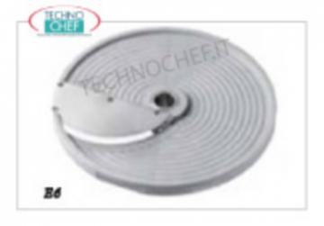 Disco rebanador de verduras para rodajas de 6 mm, hoja de losa