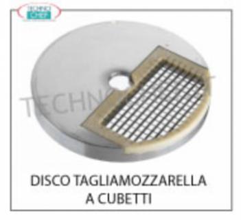 Disco Molinillo Vegetal para Mozzarella en cubos 8x8x5h mm