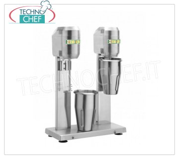 EASYLINE - Technochef, Batidora Doble Profesional 0,8+0,8 litros, Mod.DMB20