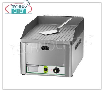 FIMAR - Freidora profesional de gas para encimera, placa acanalada, modelo FRY1RM Mesa FRY TOP GAS, 1 MÓDULO con PLACA DE ACERO LISADO A ARENA, suministro de GAS METANO, kit GLP suministrado, dimensiones externas. mm 335x600x300h