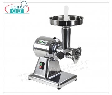 FIMAR - Picadora de carne Tipo 12 - Profesional, Monofásica V. 230/1, mod.TR12B Picadora de carne 'TIPO 12' con BOCA diámetro 52 mm, RENDIMIENTO HORARIO Kg 100-160, Cuerpo triturador de carne desmontable en Aluminio, V. 230/1, Kw 0,75, dimensiones mm 470x300x500h