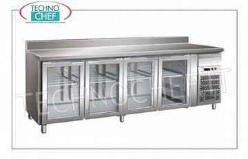 Refrigerada frigorífico / congelador Gastronorm borde posterior en el plano de la MOD. FO-GN4100TNG