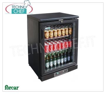 Vitrina NEVERA para BEBIDAS, 1 Puerta, Ventilada, Temp.+2°/+8°C, 140 lt, Clase B, Mod.G-BC1PB Frigorífico de bebidas profesional, 1 puerta de cristal, ventilado, temperatura +2°/+8°C, capacidad 140 litros, Clase B, V.230/1, Kw.0,106, peso 54 Kg, dim.mm.602x535x920h