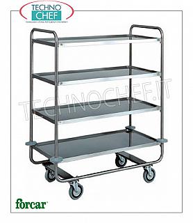 Carros de servicio de acero inoxidable