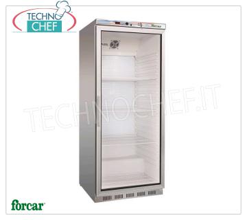 Technochef - Vitrina NEVERA para BEBIDAS, 1 Puerta, Estática, Temp.+2°/+8°C, Lt.570, Clase B, Mod.ER600GSS