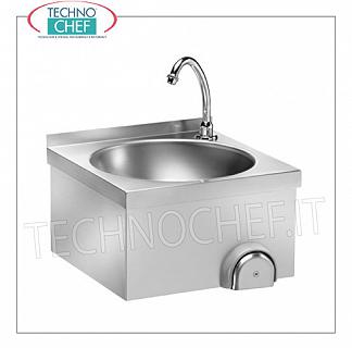 Lavabo de rodilla con grifo temporizado, tamaño 400x400x320h mm