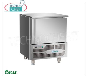 FORCAR - Abatidor de temperatura para 5 bandejas GN 1/1 (mm 530x325) o bandejas pasteleras mm 600X400