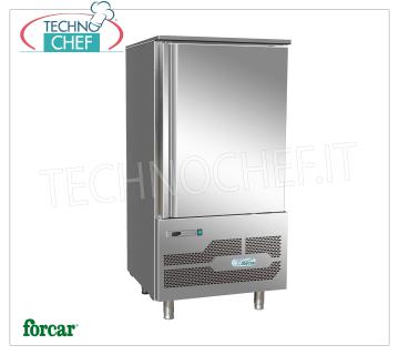 FORCAR - Abatidor de temperatura para 10 bandejas GN 1/1 (mm 530x325) o bandejas pasteleras mm 600x400