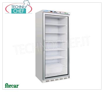 Forcar - Congelador-Congelador 1 puerta, lt.555, Estático con PARRILLAS FIJAS DE EVAPORACIÓN, Temp.-18°/-22°C, Clase C, mod.G-EF600G