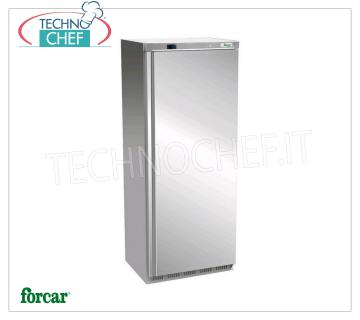 Forcar - ARMARIO congelador-congelador, lt.661, ventilado, temperatura -18 ° / -22 ° C, clase C, modelo G-EF700SS Gabinete para refrigerador / congelador de 1 puerta, Profesional, lt.661, Temp.-18 ° / -22 ° C, Ventilado, ECOLÓGICO en clase C, GAS R290, V.230 / 1, Kw. 0.55, Peso 113 Kg, dim.mm.777x730x1895h