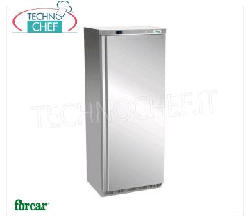 Forcar - Armario Congelador, lt.641, Ventilado, Temp.-18°/-22°C, Clase C, mod.G-EF700SS Armario Congelador 1 Puerta, Profesional, lt.641, Temp.-18°/-22°C, Ventilado, ECOLÓGICO en Clase C, GAS R290, V.230/1, Kw.0,55, Peso 113 Kg, dim.mm.777x730x1895h