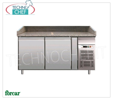 Mostrador refrigerado para pizza, 2 puertas, dim.mm.1510x800x1000h