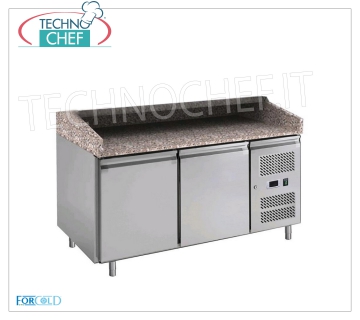 Mostrador refrigerado para pizza, 2 puertas, dim.mm.1510x800x1000h