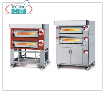 Hornos para pizza modulares eléctricos con càmaras de cocciòn totalmente de refractario 