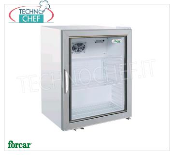 Forcar - Frigorífico Vitrina para Bebidas, 1 Puerta, Capacidad 96 botellas, Estático, Temp.+2°+8°C, Clase B, Mod.G-SC100G