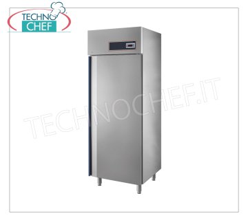 TECHNOCHEF- Armario Frigorífico para Pastelería 1 Puerta, lt 882, Ventilado, Temp.-2°/+8°C, Clase B Mueble Frigorífico Pastelero 1 Puerta, Profesional, estructura exterior en acero inoxidable, lt.882, Temp.-2°/+8°C, ECOLÓGICO en Clase B, Gas R290a, ventilado, V.230/1, Kw.0,42 , Peso 86 Kg, dim.mm.790x1000x2030h