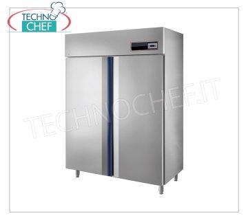 TECHNOCHEF- Armario Frigorífico 2 Puertas, 1372 l, Ventilado, Temp.-2°/+8°C, Clase C Armario Frigorífico 2 Puertas, Profesional, estructura exterior en acero inoxidable, lt.1372, Temp.-2°/+8°C, ECOLÓGICO en Clase C, Gas R290a, ventilado, V.230/1, Kw.0,42, Peso 142 Kg, dim.mm.1440x790x2030h