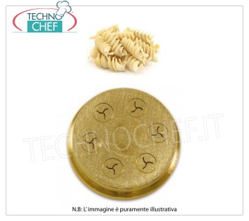 Technochef - Die Fusilli 8.4 mm Troquel de bronce para Fusilli 8.4 mm