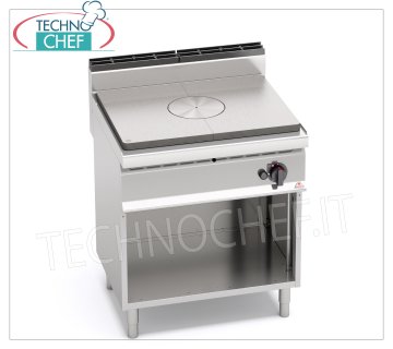 TECHNOCHEF - COCINA SOLIDA A GAS sobre MUEBLE ABIERTO, Kw.10, Mod.G7TPM COCINA SOLIDA A GAS sobre MUEBLE ABIERTO, BERTOS, Línea MACROS 700, Serie HIGH POWER, Potencia térmica 10,00 Kw, Peso 88, dim.mm.800x700x900h